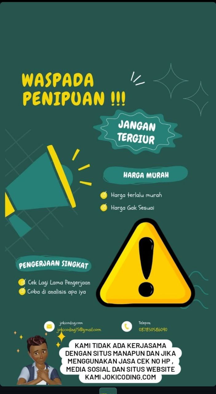 Waspada menggunakan jasa layanan